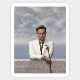 Magritte - The Son of Man - Leonardo di Caprio Sticker